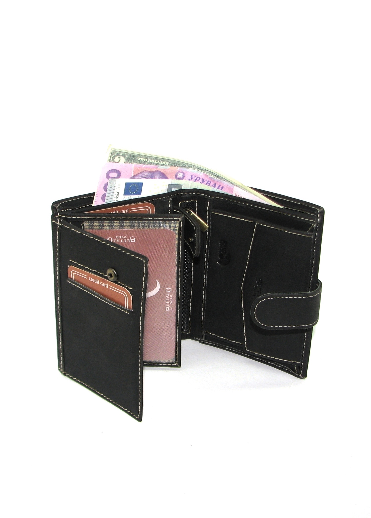 Кошелек мужской Buffalo Wild RM-04L-BAW-T-BLACK Кошелек мужской Buffalo Wild RM-04L-BAW-T-BLACK