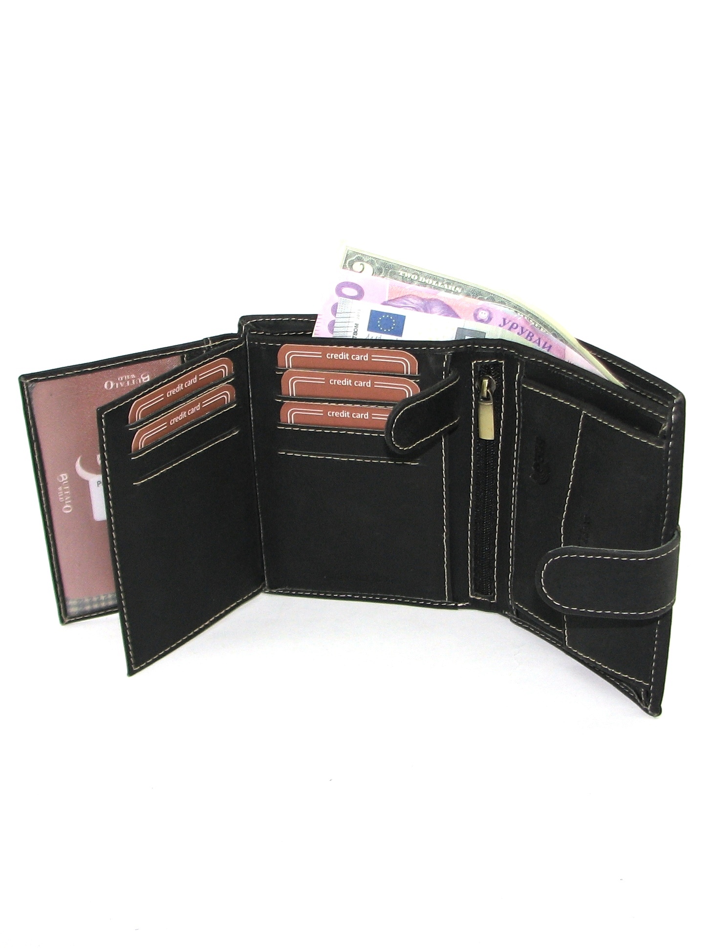 Кошелек мужской Buffalo Wild RM-04L-BAW-T-BLACK Кошелек мужской Buffalo Wild RM-04L-BAW-T-BLACK