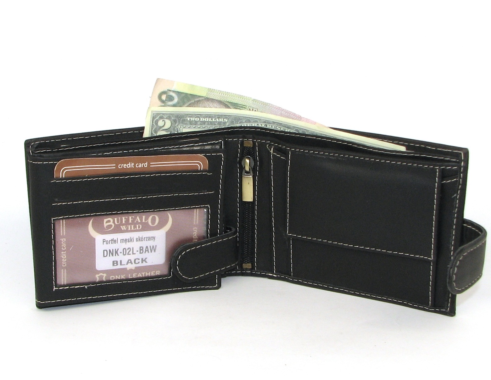 Кошелек мужской DNK Leather DNK-02L-BAW-BLACK Кошелек мужской DNK Leather DNK-02L-BAW-BLACK