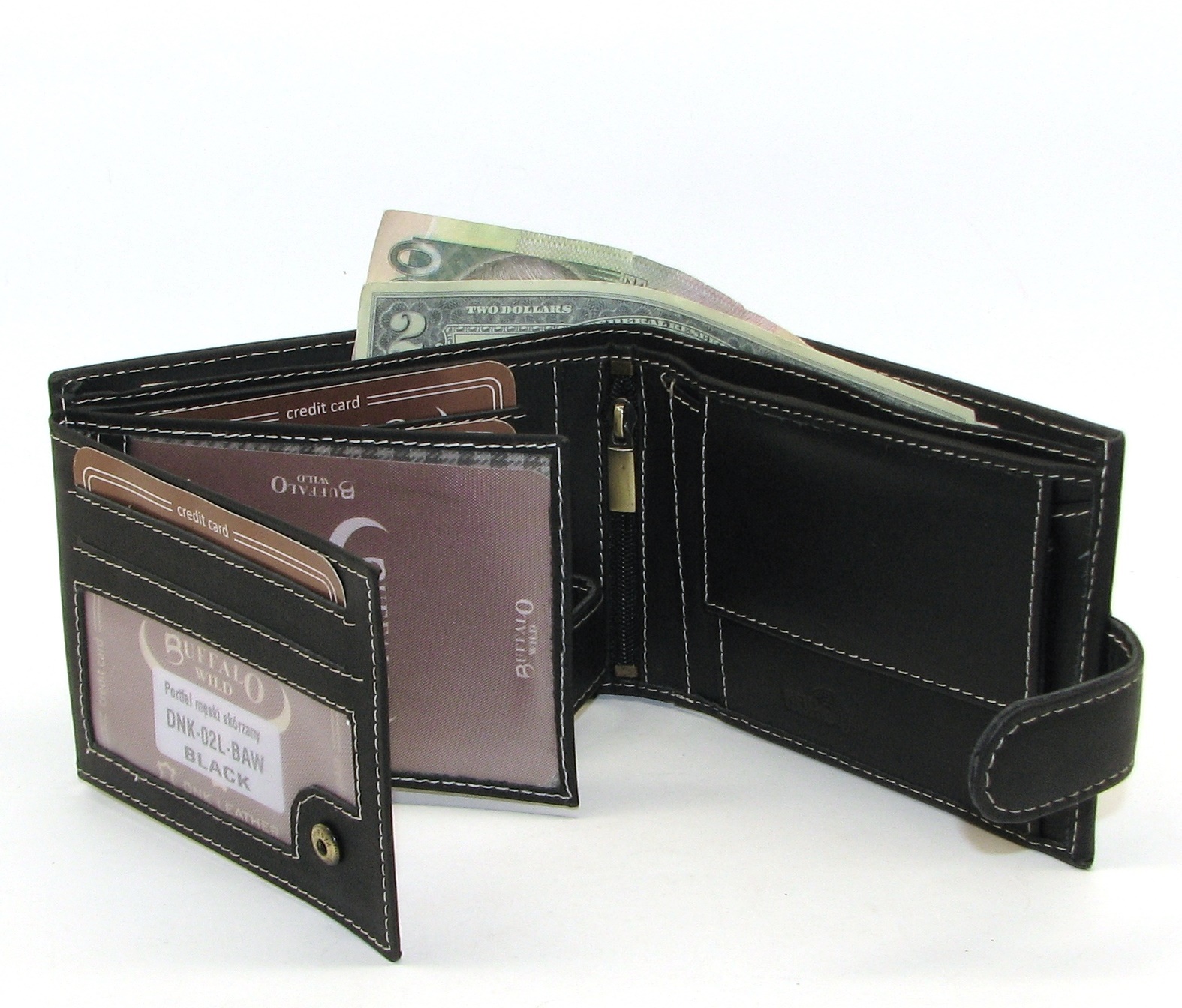 Кошелек мужской DNK Leather DNK-02L-BAW-BLACK Кошелек мужской DNK Leather DNK-02L-BAW-BLACK