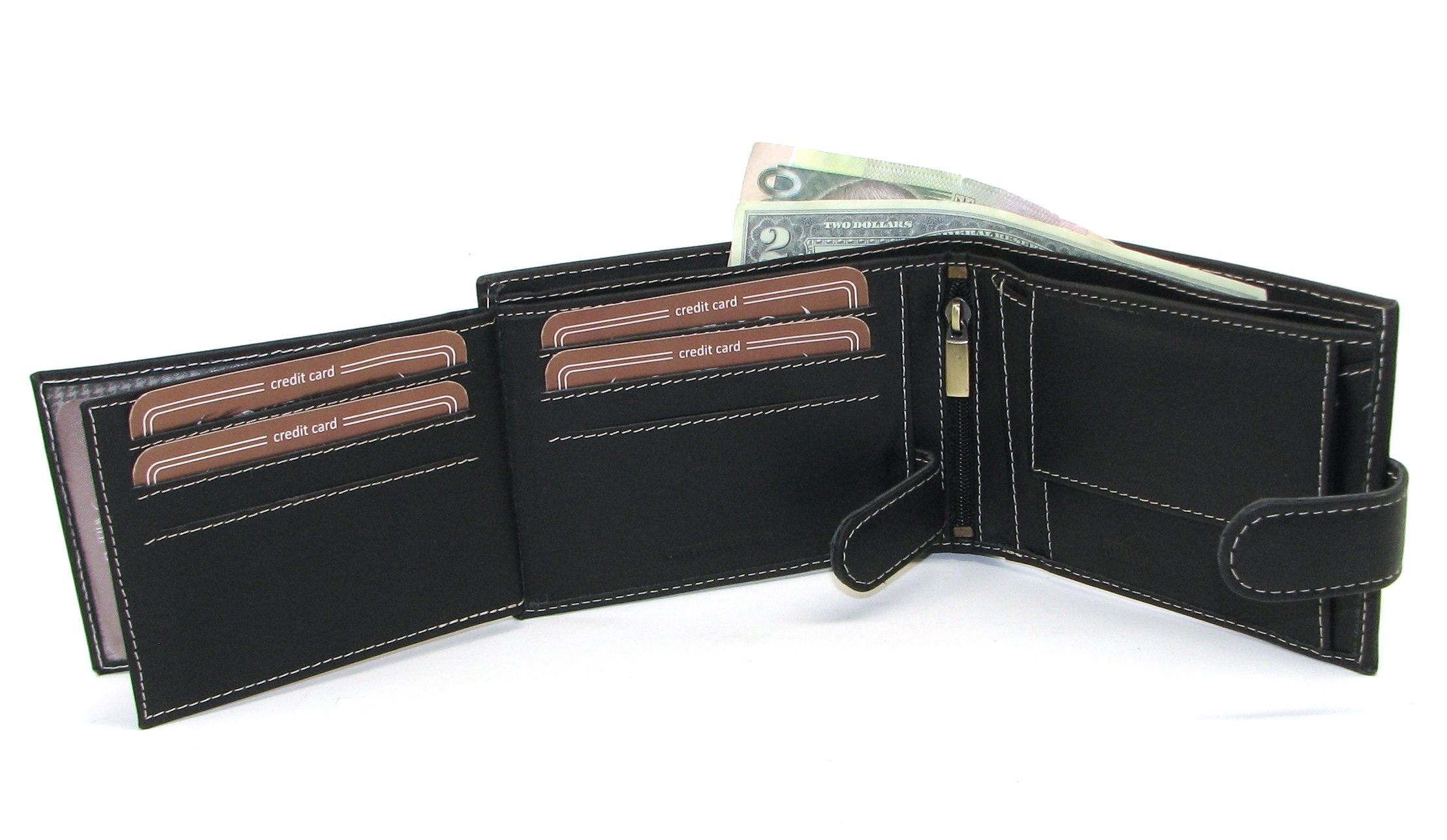 Кошелек мужской DNK Leather DNK-02L-BAW-BLACK Кошелек мужской DNK Leather DNK-02L-BAW-BLACK