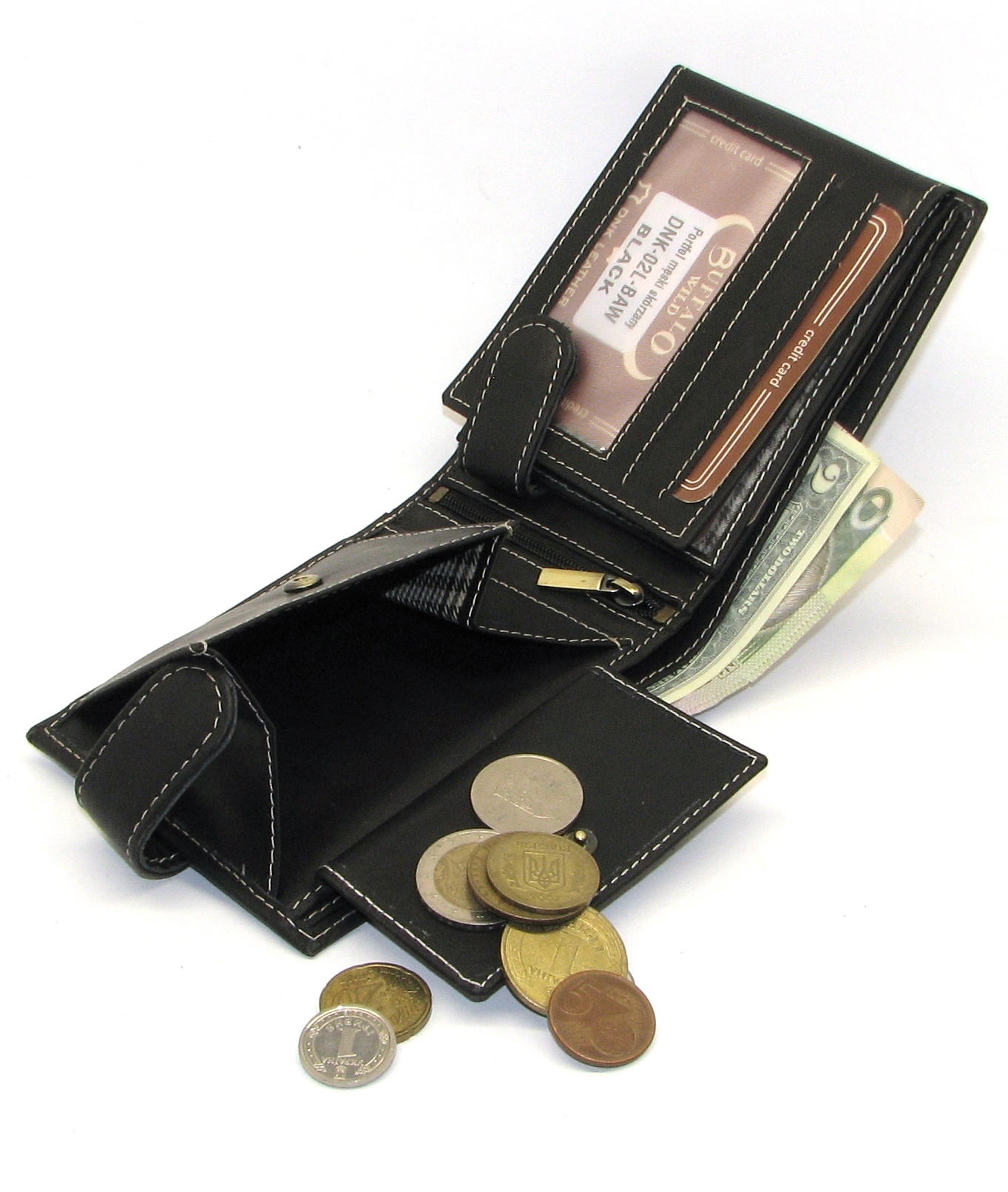 Кошелек мужской DNK Leather DNK-02L-BAW-BLACK Кошелек мужской DNK Leather DNK-02L-BAW-BLACK