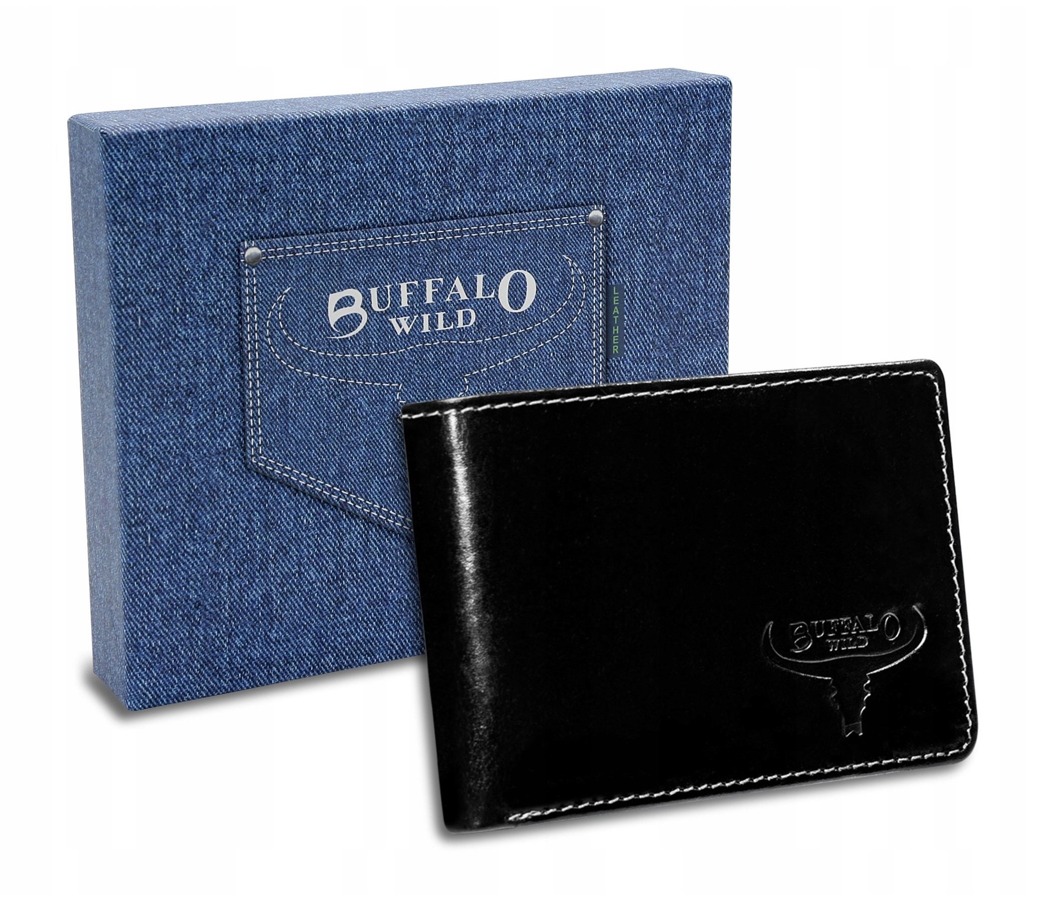 Кошелек мужской Buffalo Wild F01-CVTB-BLACK