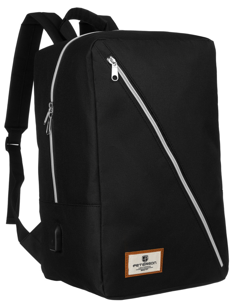 Дорожный рюкзак PETERSON PTN-BPP-08-BLACK с портом USB для зарядки Дорожный рюкзак PETERSON PTN-BPP-08-BLACK с портом USB для зарядки