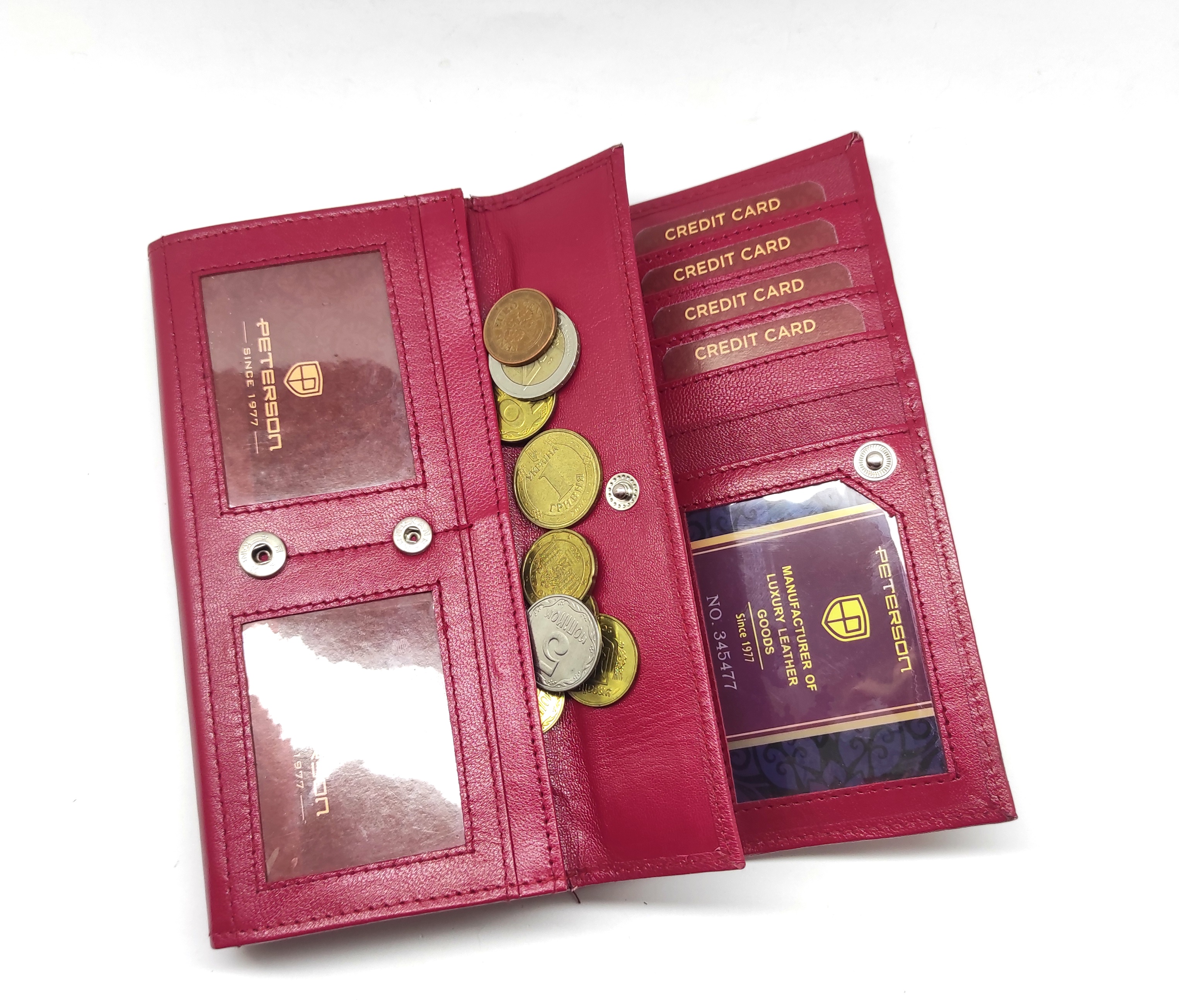 Гаманець жіночий PETERSON PTN-RD-32-GCL-Magenta Гаманець жіночий PETERSON PTN-RD-32-GCL-Magenta