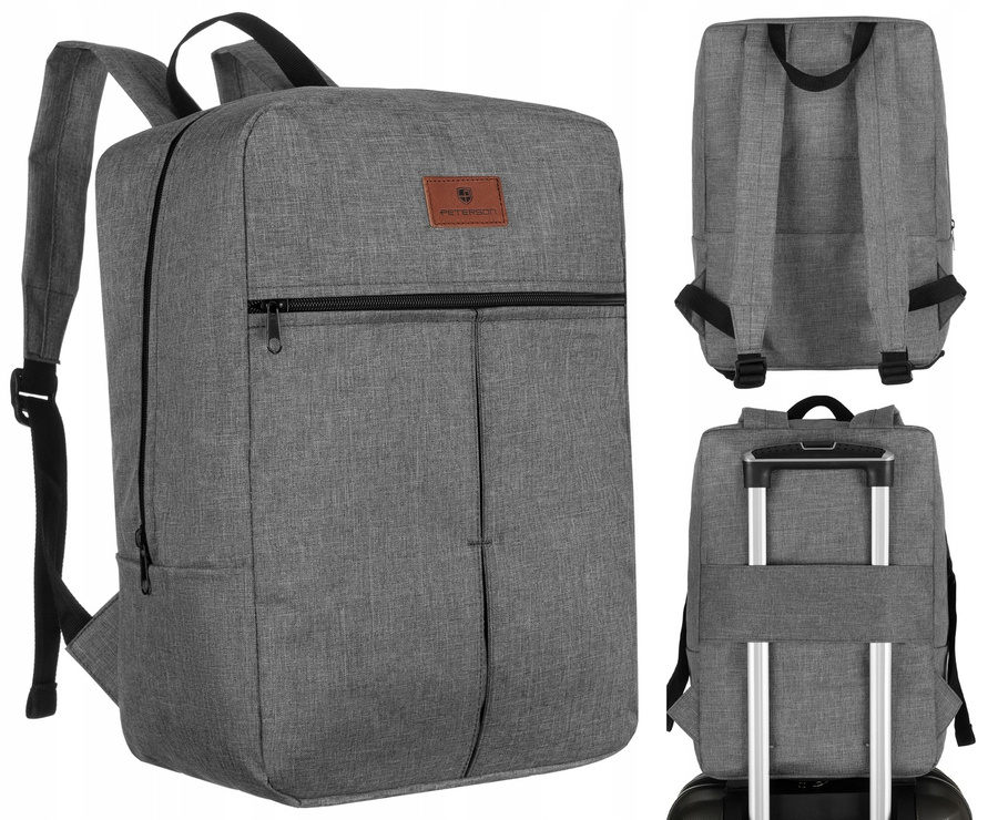 Дорожній рюкзак для ручної поклажі 40 x 20 x 25 PETERSON PTN-GBP-10-GREY Дорожній рюкзак для ручної поклажі 40 x 20 x 25 PETERSON PTN-GBP-10-GREY