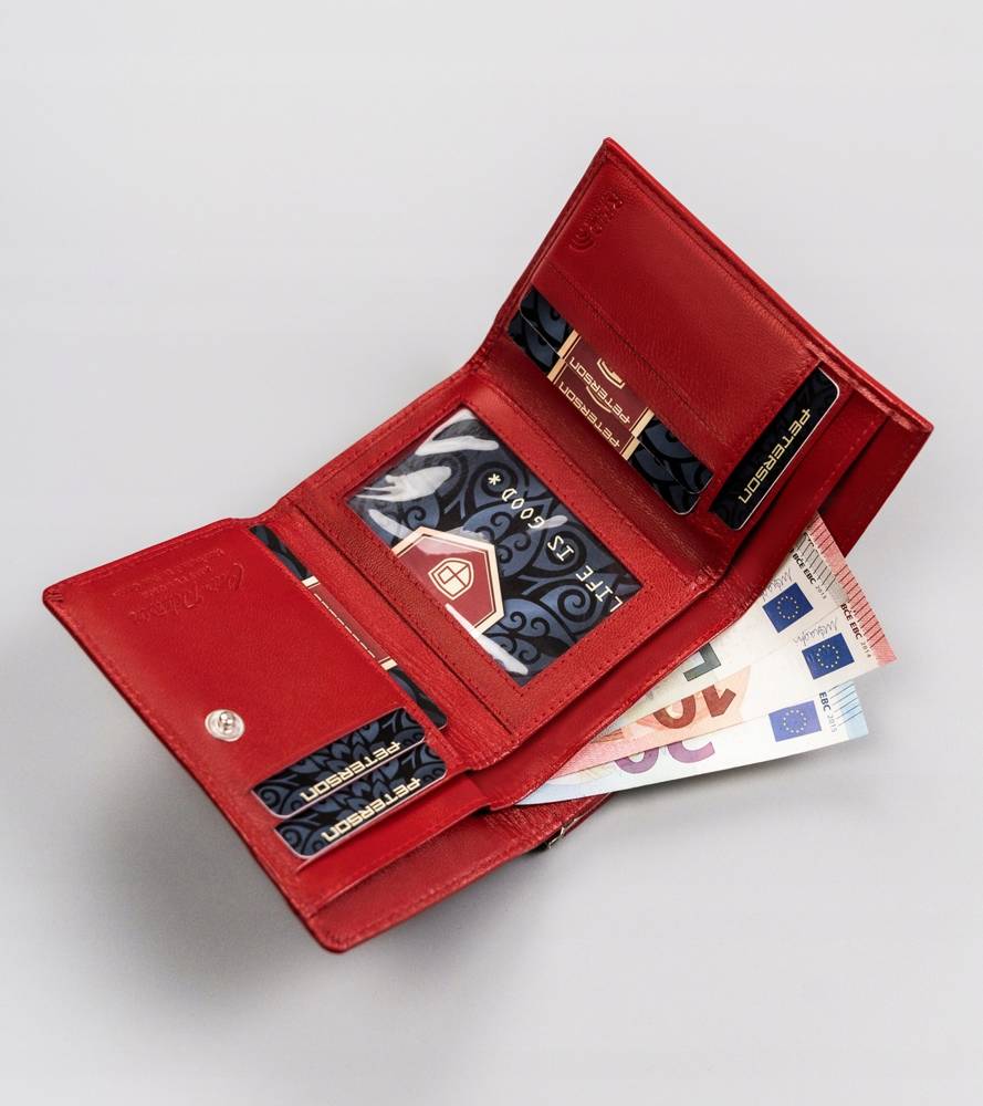 Гаманець жіночий PETERSON PTN-RD-27-GCL-Red Гаманець жіночий PETERSON PTN-RD-27-GCL-Red