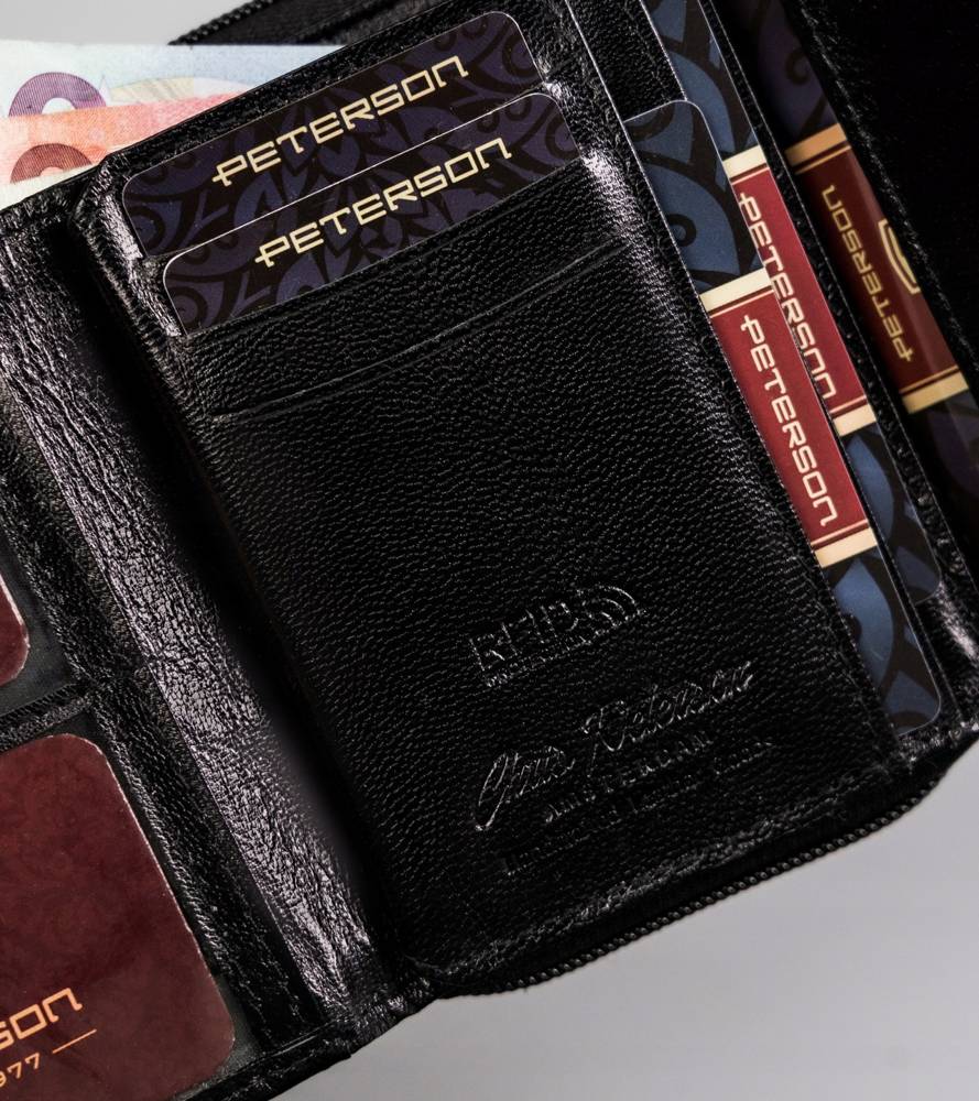 Гаманець жіночий PETERSON PTN-RD-29-GCL-Black Гаманець жіночий PETERSON PTN-RD-29-GCL-Black