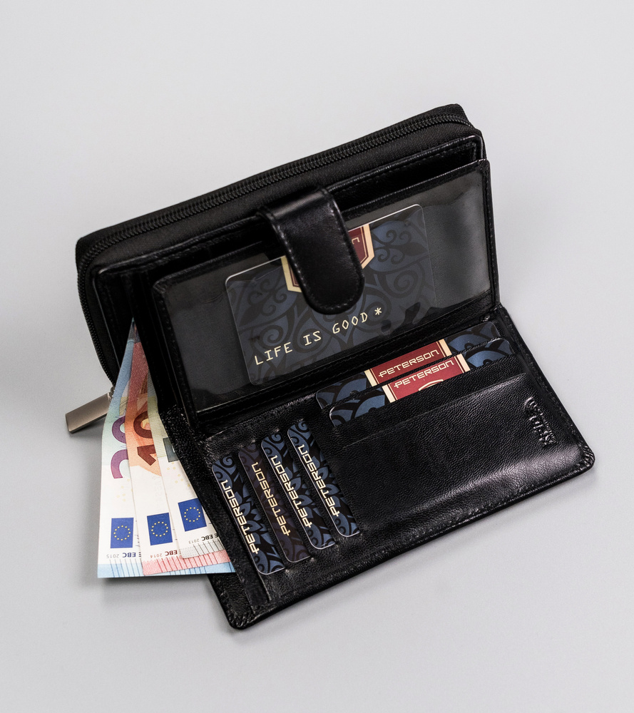 Гаманець жіночий PETERSON PTN-RD-42-GCL-Black Гаманець жіночий PETERSON PTN-RD-42-GCL-Black