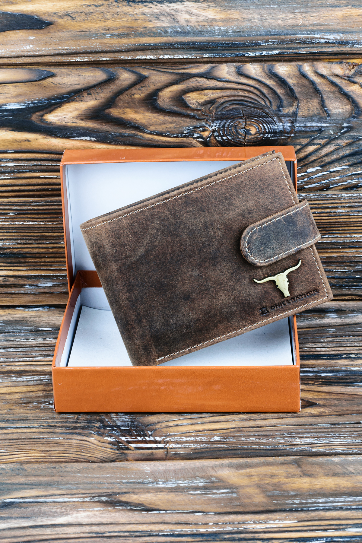 Гаманець чоловічий DNK Leather DNK-1189L-BAW-TAN Гаманець чоловічий DNK Leather DNK-1189L-BAW-TAN
