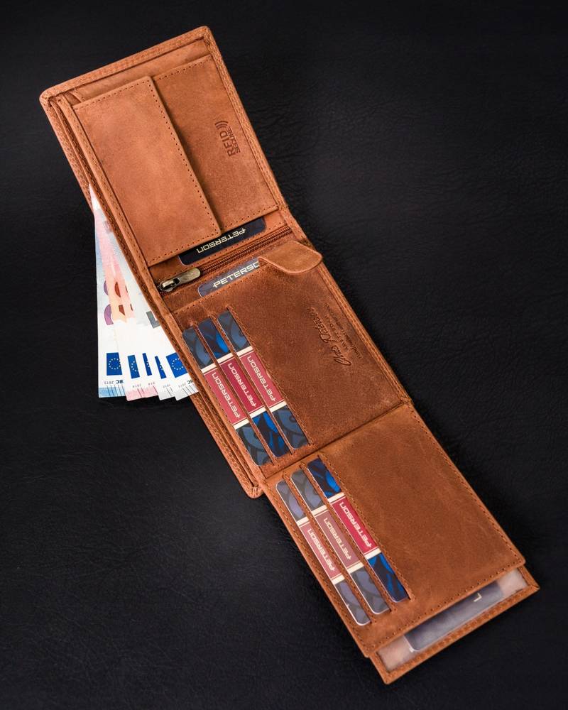 Гаманець чоловічий PETERSON PTN-992C-CHM-01-Cognac Гаманець чоловічий PETERSON PTN-992C-CHM-01-Cognac