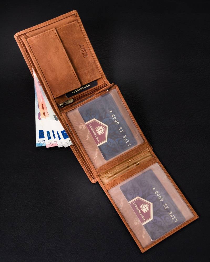 Гаманець чоловічий PETERSON PTN-992C-CHM-03-Cognac Гаманець чоловічий PETERSON PTN-992C-CHM-03-Cognac