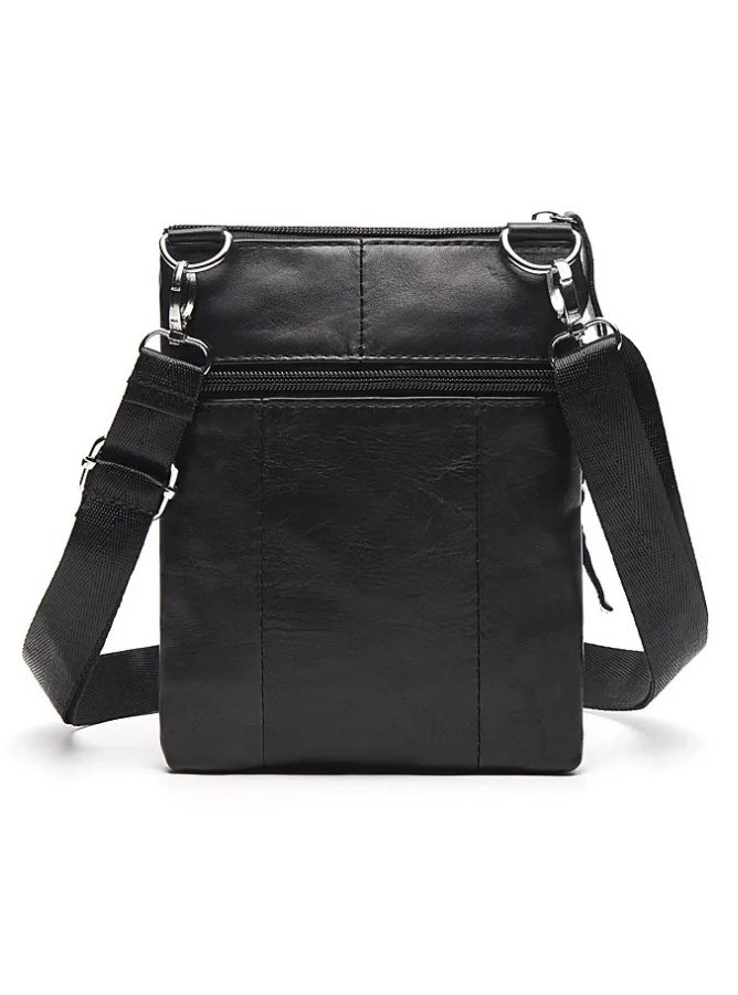 Cумка кожаная компактная DNK Leather dnk-14607 черная Cумка кожаная компактная DNK Leather dnk-14607 черная