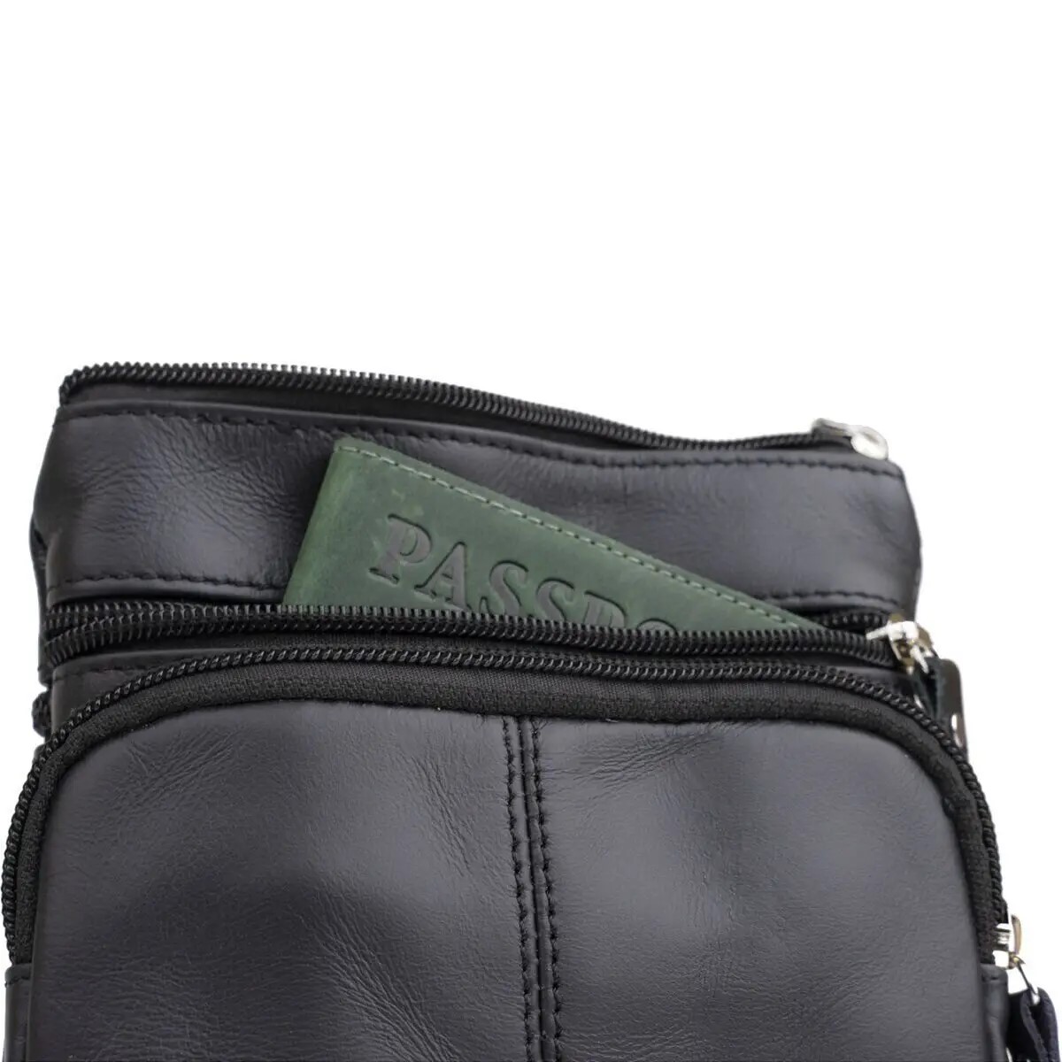 Cумка кожаная компактная DNK Leather dnk-14607 черная Cумка кожаная компактная DNK Leather dnk-14607 черная
