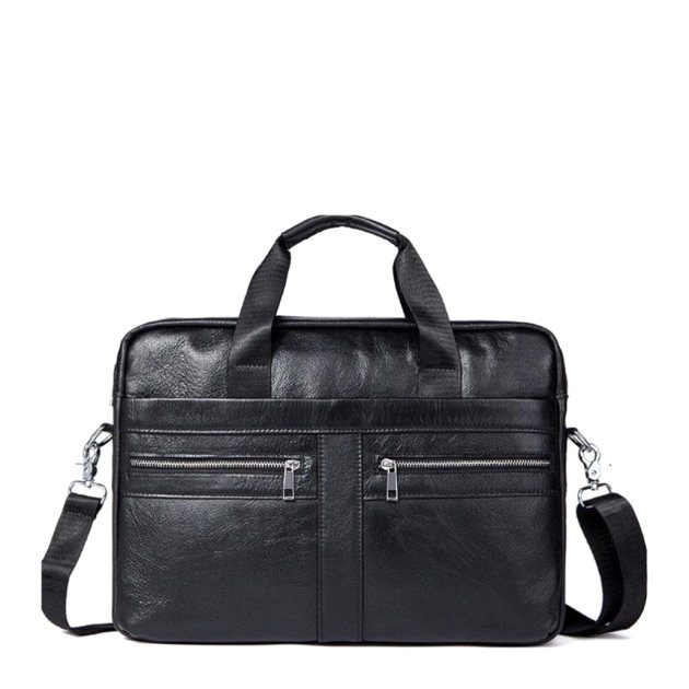 Сумка деловая кожаная DNK Leather dnk-14625 черная Сумка деловая кожаная DNK Leather dnk-14625 черная