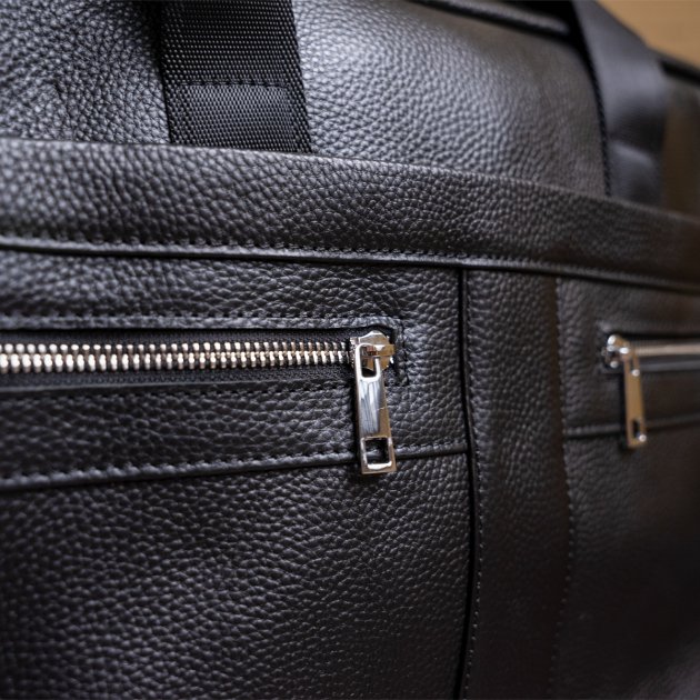 Сумка деловая кожаная DNK Leather dnk-14625 черная Сумка деловая кожаная DNK Leather dnk-14625 черная