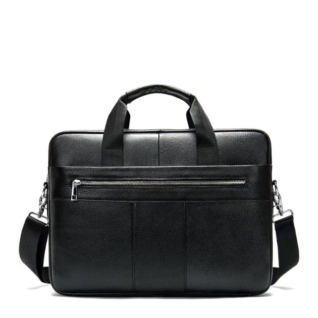 Сумка деловая кожаная DNK Leather dnk-14794 черная