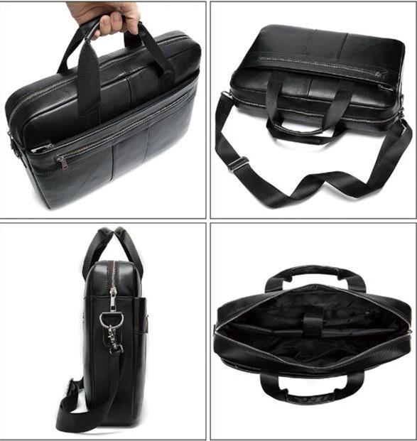 Сумка деловая кожаная DNK Leather dnk-14794 черная Сумка деловая кожаная DNK Leather dnk-14794 черная