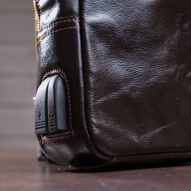 Сумка-слинг кожаная DNK Leather dnk-14838 коричневая Сумка-слинг кожаная DNK Leather dnk-14838 коричневая