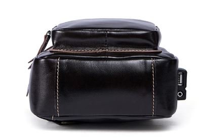 Сумка-слинг кожаная DNK Leather dnk-14838 коричневая Сумка-слинг кожаная DNK Leather dnk-14838 коричневая