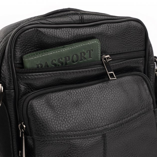 Сумка кожаная DNK Leather dnk-14909 черная Сумка кожаная DNK Leather dnk-14909 черная
