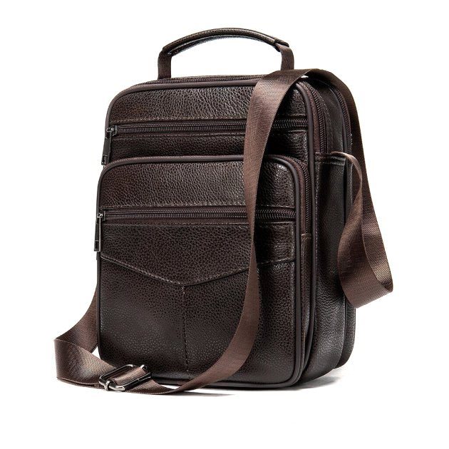 Сумка кожаная DNK Leather dnk-14991 коричневая Сумка кожаная DNK Leather dnk-14991 коричневая