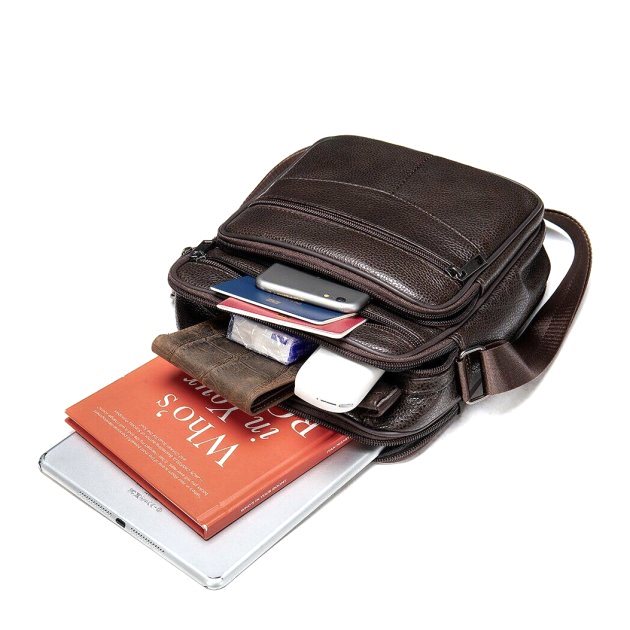 Сумка кожаная DNK Leather dnk-14991 коричневая Сумка кожаная DNK Leather dnk-14991 коричневая