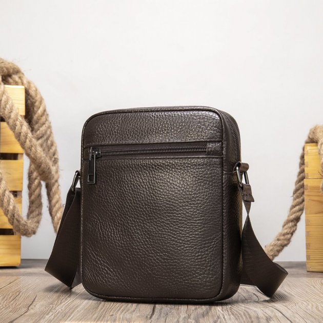 Сумка кожаная DNK Leather dnk-14993 коричневая Сумка кожаная DNK Leather dnk-14993 коричневая