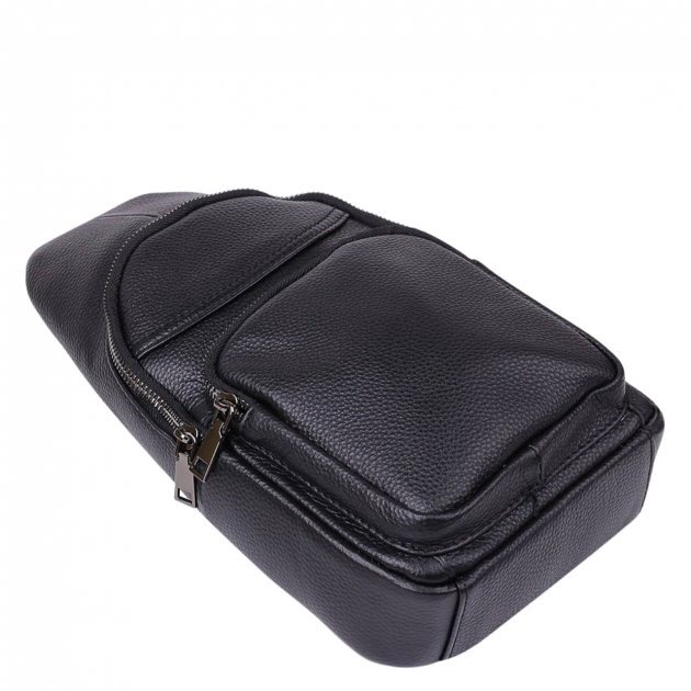 Сумка-слинг кожаная DNK Leather dnk-20202 черная Сумка-слинг кожаная DNK Leather dnk-20202 черная