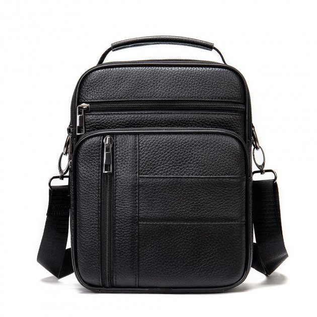 Сумка кожаная DNK Leather dnk-20347 черная