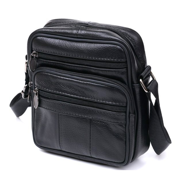 Сумка кожаная DNK Leather dnk-20370 черная