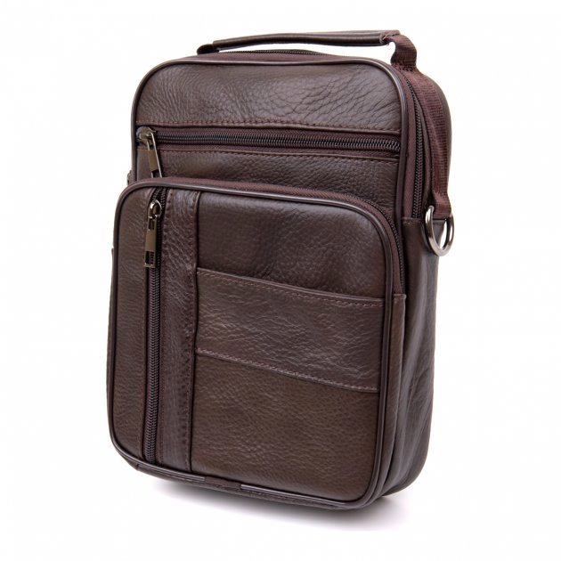 Сумка кожаная DNK Leather dnk-20436 коричневый