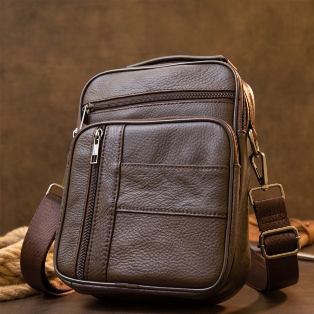 Сумка кожаная DNK Leather dnk-20436 коричневый Сумка кожаная DNK Leather dnk-20436 коричневый