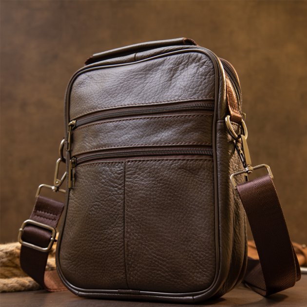 Сумка кожаная DNK Leather dnk-20436 коричневый Сумка кожаная DNK Leather dnk-20436 коричневый