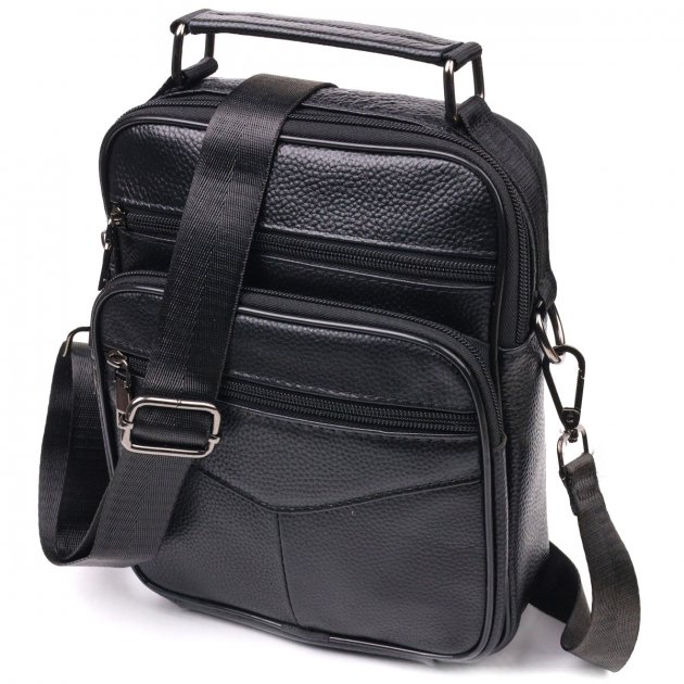 Сумка кожаная DNK Leather dnk-21271 черная