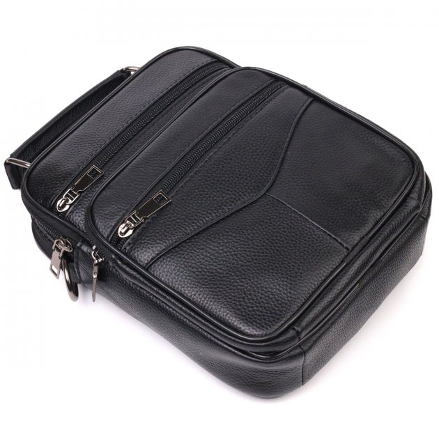 Сумка кожаная DNK Leather dnk-21271 черная Сумка кожаная DNK Leather dnk-21271 черная