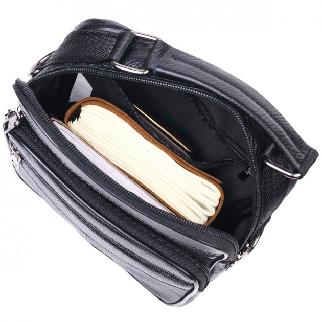 Сумка кожаная DNK Leather dnk-21271 черная Сумка кожаная DNK Leather dnk-21271 черная