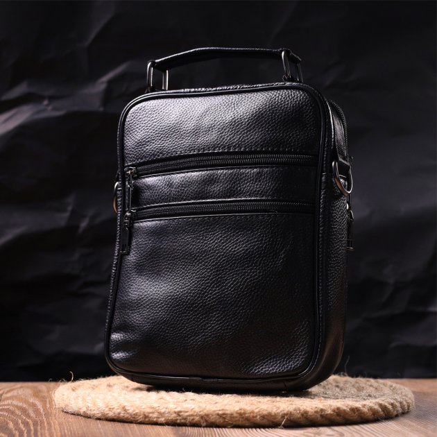 Сумка кожаная DNK Leather dnk-21271 черная Сумка кожаная DNK Leather dnk-21271 черная