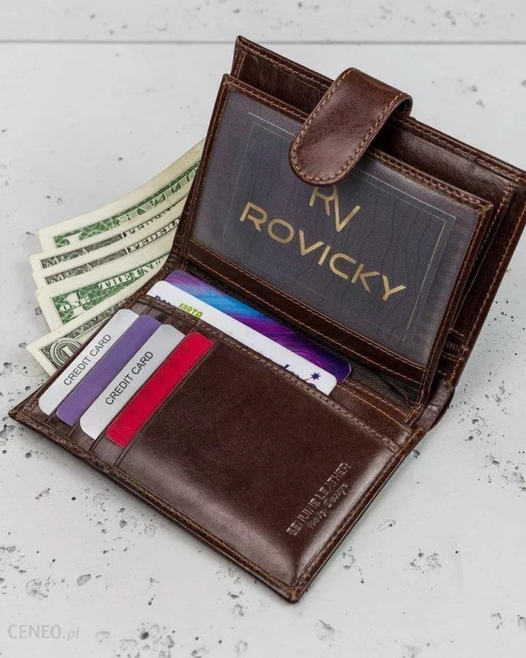 Кошелек мужской Rovicky N74L-RVT-BROWN Кошелек мужской Rovicky N74L-RVT-BROWN