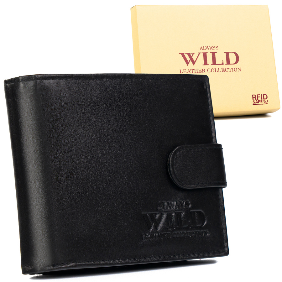 Гаманець шкіряний чоловічий Always Wild N992L-P-SCR-Black