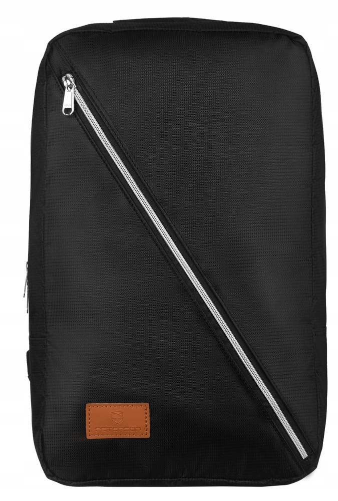 Дорожній рюкзак для ручної поклажі 40 x 20 x 25 PETERSON PTN-BPP-08-BLACK-SILVER Дорожній рюкзак для ручної поклажі 40 x 20 x 25 PETERSON PTN-BPP-08-BLACK-SILVER