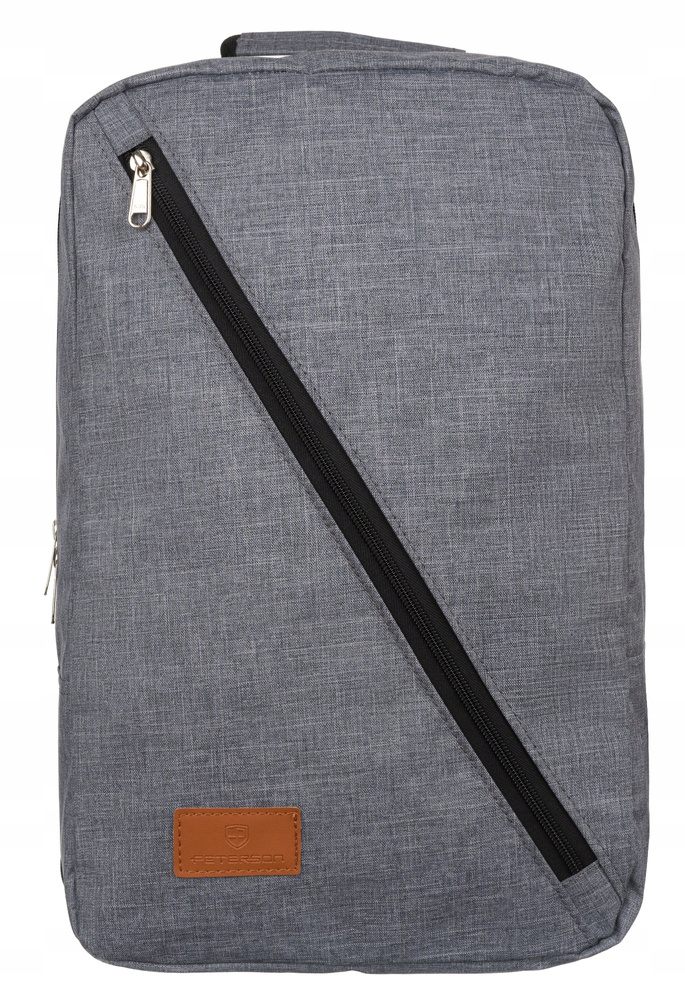 Дорожній рюкзак для ручної поклажі 40 x 20 x 25 PETERSON PTN-BPP-08-GREY-BLACK Дорожній рюкзак для ручної поклажі 40 x 20 x 25 PETERSON PTN-BPP-08-GREY-BLACK