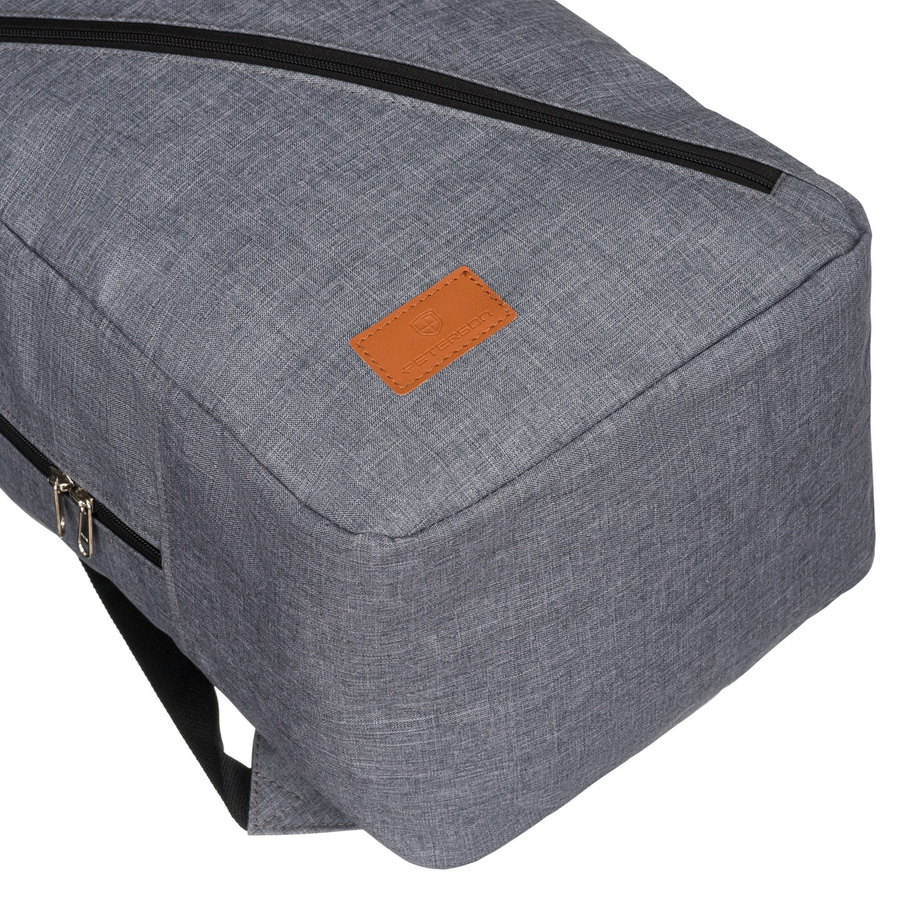 Дорожній рюкзак для ручної поклажі 40 x 20 x 25 PETERSON PTN-BPP-08-GREY-BLACK Дорожній рюкзак для ручної поклажі 40 x 20 x 25 PETERSON PTN-BPP-08-GREY-BLACK