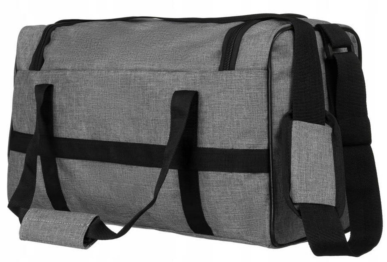 Дорожная сумка для ручной клади 40 x 20 x 25 PETERSON GBP-02-GREY Дорожная сумка для ручной клади 40 x 20 x 25 PETERSON GBP-02-GREY
