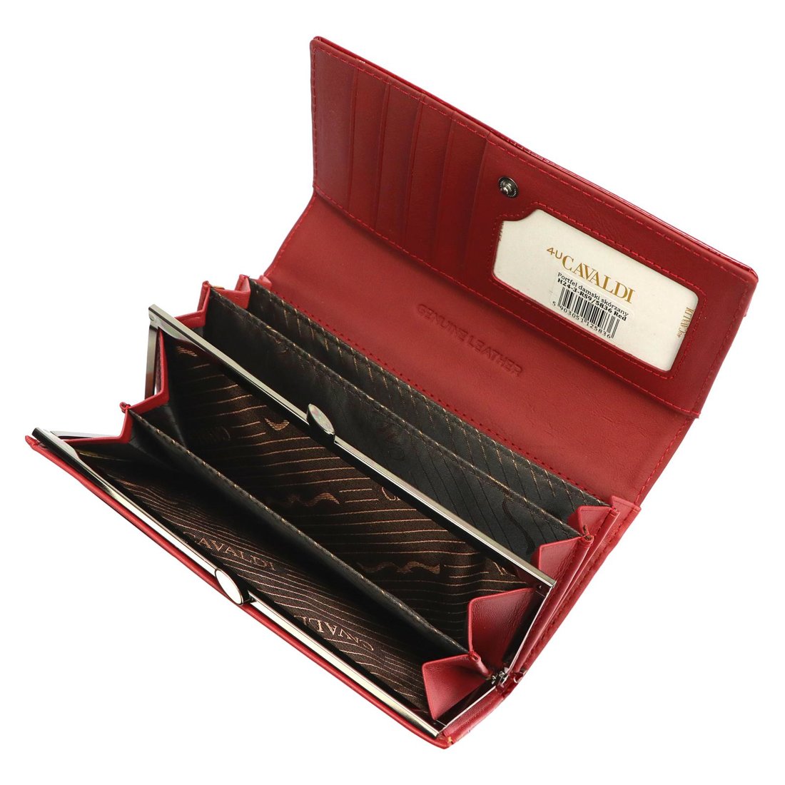 Кошелек женский Cavaldi H24-3-RS9-RED Кошелек женский Cavaldi H24-3-RS9-RED