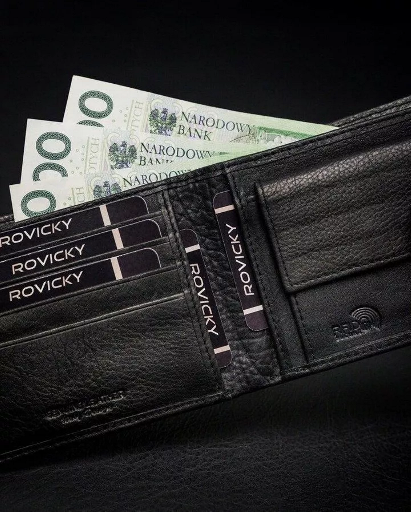 Кошелек мужской Rovicky N8824L-PZ-CCR-BLACK Кошелек мужской Rovicky N8824L-PZ-CCR-BLACK