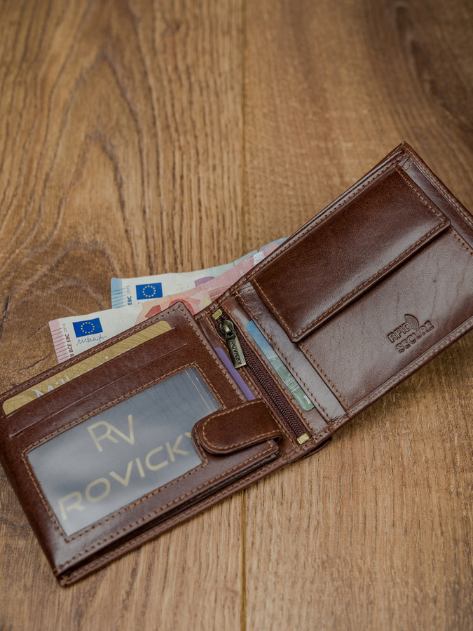 Кошелек мужской Rovicky N992-RVT-BROWN Кошелек мужской Rovicky N992-RVT-BROWN