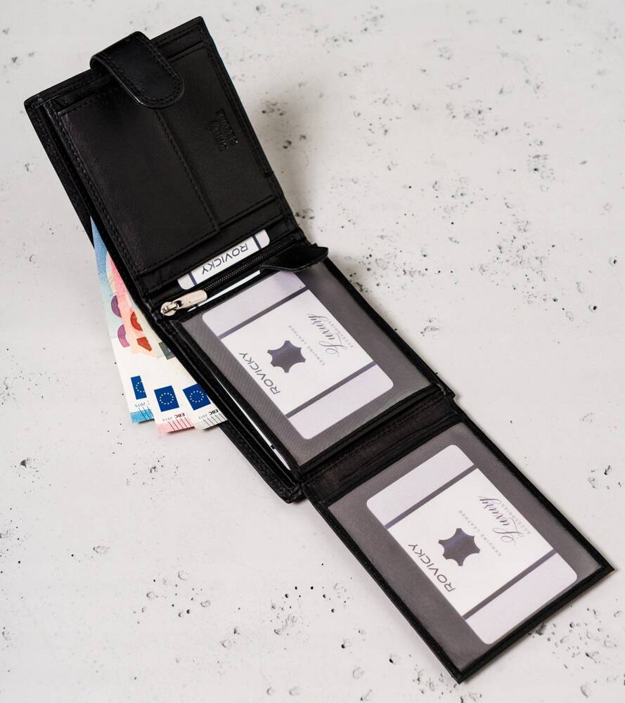 Шкіряне портмоне чоловіче Always Wild N992L-P-CCD-2-BLACK Шкіряне портмоне чоловіче Always Wild N992L-P-CCD-2-BLACK