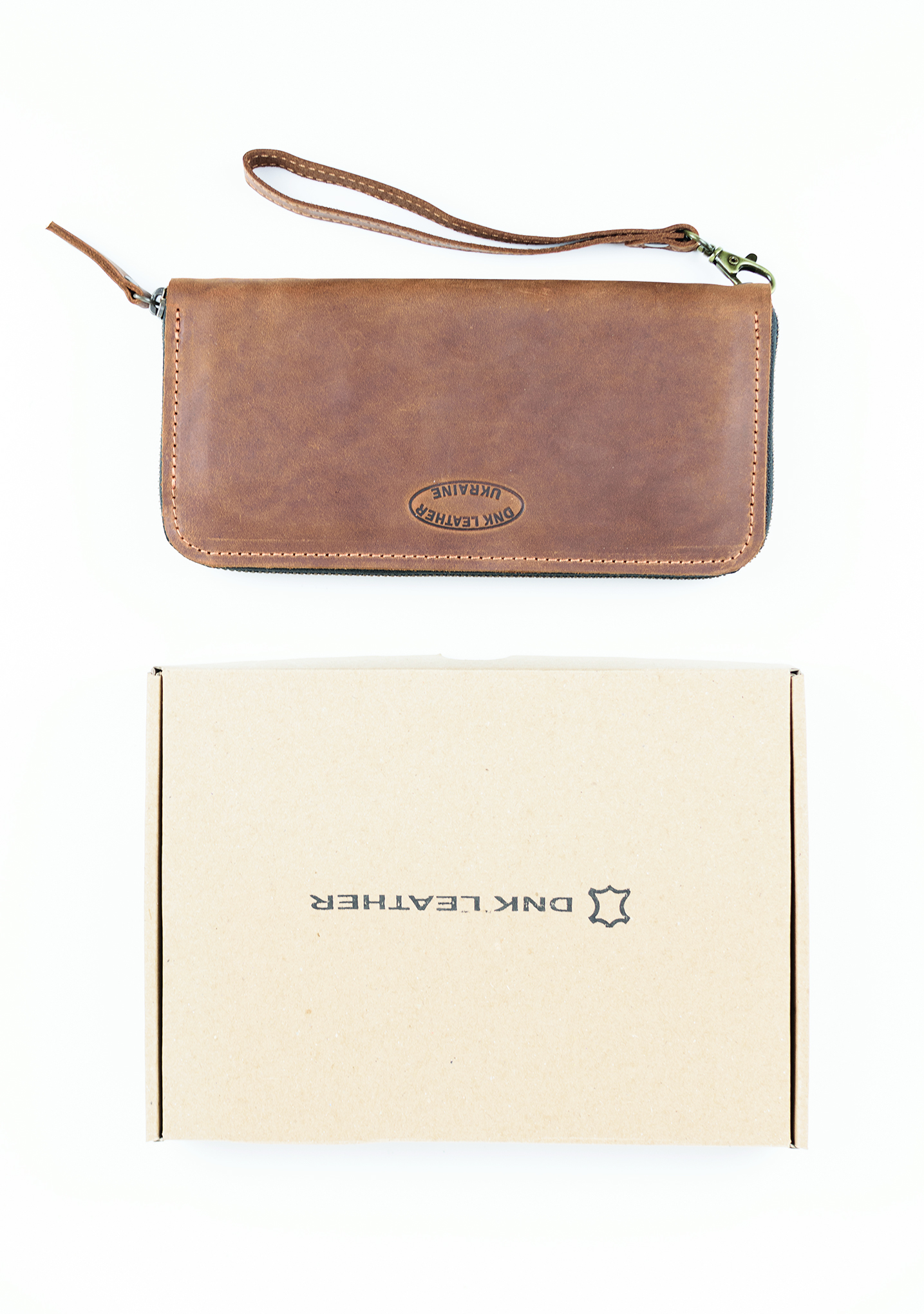 Гаманець шкіряний на блискавці DNK Leather DNK-LW-01-col.N Гаманець шкіряний на блискавці DNK Leather DNK-LW-01-col.N