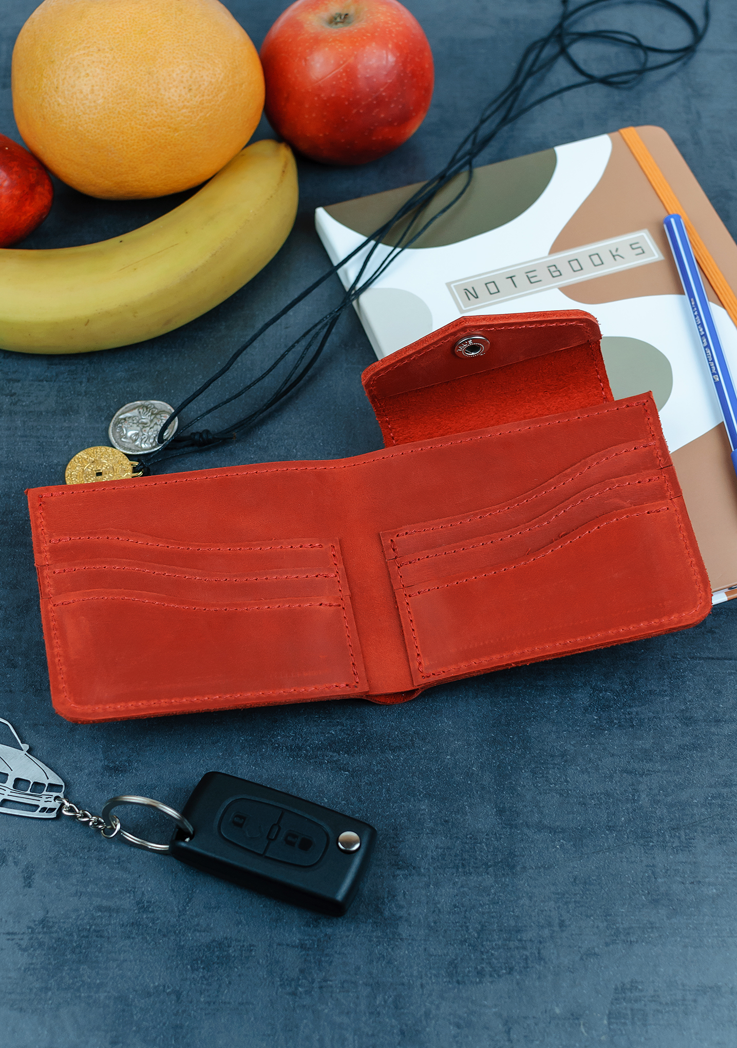 Гаманець шкіряний DNK Leather DNK-LW-08-col.H червоний Гаманець шкіряний DNK Leather DNK-LW-08-col.H червоний